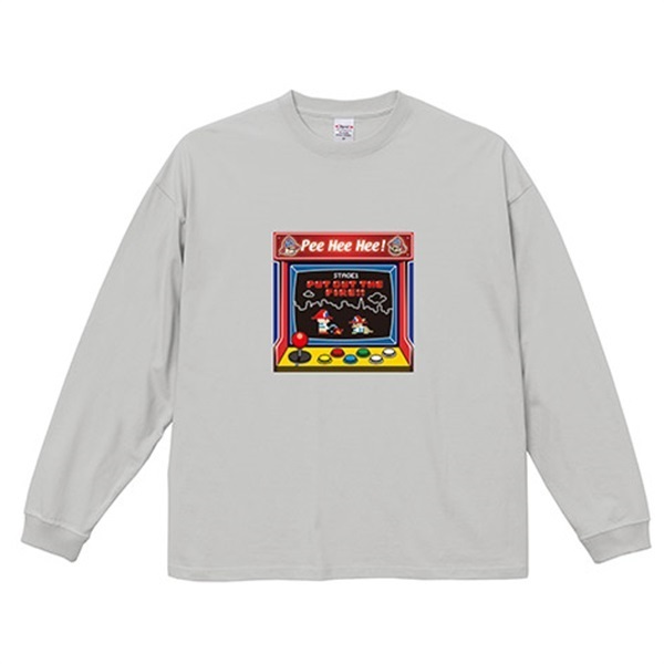 【セール】PEE HEE HEE 8BIT ビッグシルエット ロングスリーブTシャツ