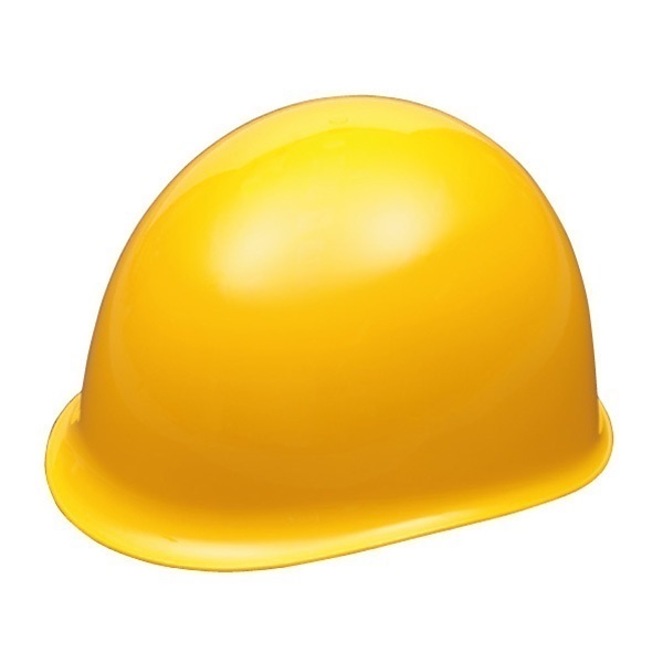 ポリカーボネート製 飛来・落下物用 耐電ヘルメット(イエロー)