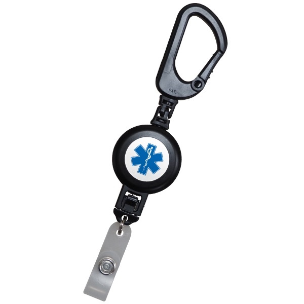 カラビナ付携行用リール ロック式【スターオブライフ】