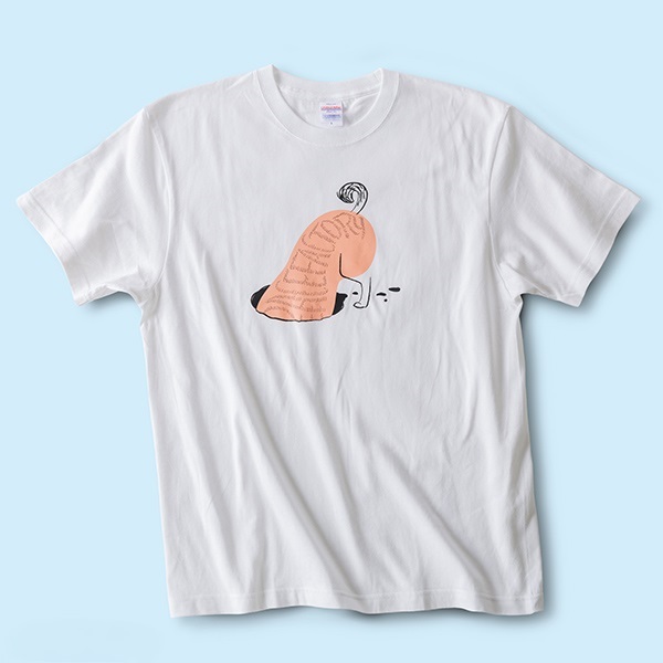 Peace Factory 犬らしきもの Tシャツ(ホワイト-S)