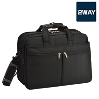 底マチ拡張式2WAYビジネスバッグ