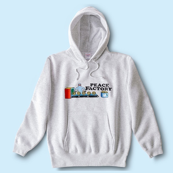 Peace Factory 竹内俊太郎 "Production"フードパーカー