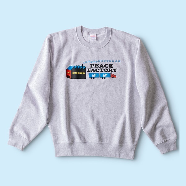 Peace Factory 竹内俊太郎 "Delivery"スウェット
