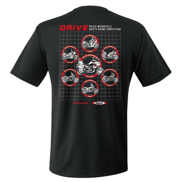 第56回全国白バイ大会記念 エアライドTシャツ "DRIVE"(M)